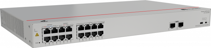 Коммутатор Huawei S110-16LP2SR (16*10/100/1000BASE-T, 2*GE SFP ports, 124W PoE+, AC power)