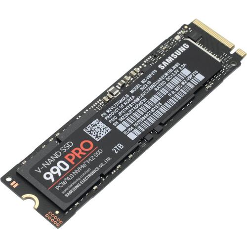 Внутренний жесткий диск SSD M.2 PCIe 2 TB Samsung 990 PRO, MZV9P2T0BW, NVMe 1.3 (MZ-V9P2T0BW)
