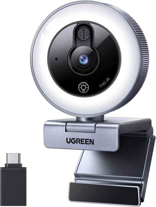 Веб-камера Ugreen CM910 USB HD Webcam 2K@30FPS 65857 2MIC