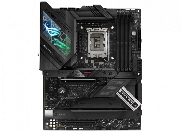 Сист. плата ASUS ROG STRIX Z690-F GAMING WIFI, Z690, 1700, 4xDIMM DDR5, 2xPCI-E x16, PCI-E x1, M.2, 6xSATA, HDMI, DP,BOX