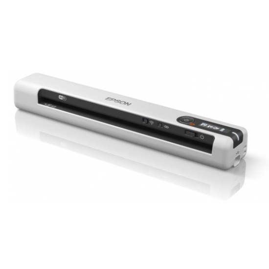 Мобильный сканер Epson WorkForce DS-80W, А4, CIS, 4сек/А4, USB, WIFI, питание от USB/аккумулятора, B11B253402