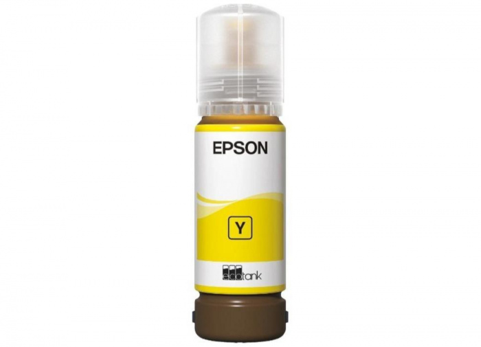 Контейнер с чернилами Epson C13T09C44A 108 EcoTank Yellow 70 ml/ЖЕЛТАЯ НАКЛЕЙКА