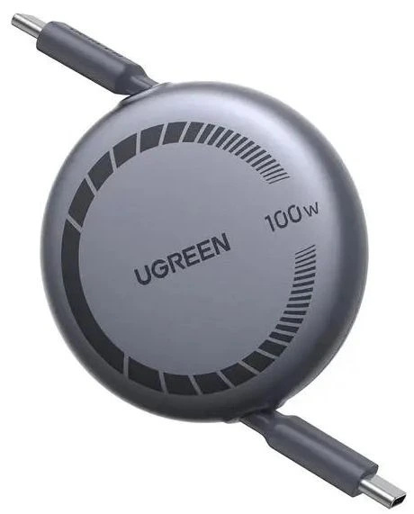 Зарядный кабель Ugreen L531 USB-C to USB-C PD Fast Charging Retractable Cable 100W Max 1m, 65904SR