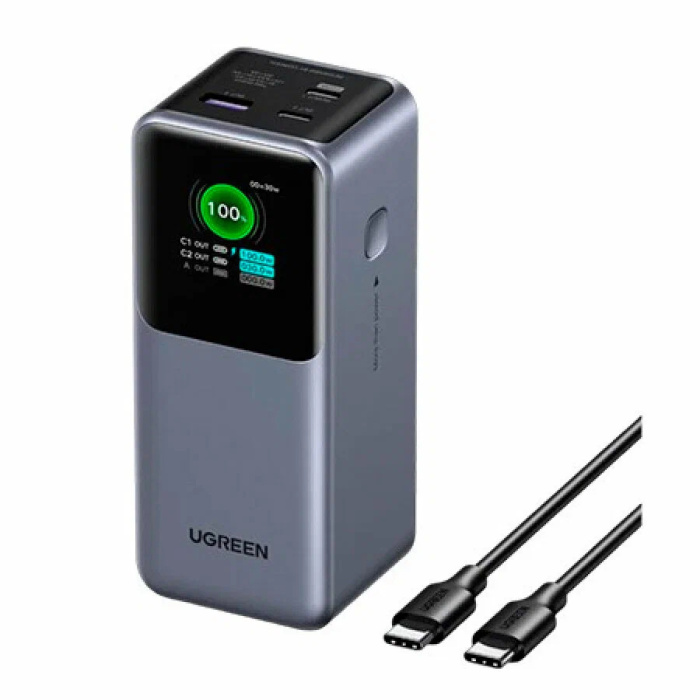 Пауэрбанк Ugreen 20000mAh Fast Charging PB721 35524B 130W USB A, 2 x USB-C