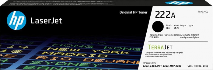 Лазерный картридж HP W2220A черный 222A для HP LJ3303/LJ3203 (1300 стр)
