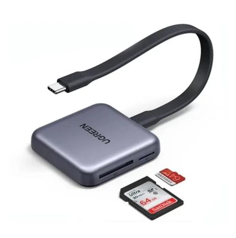 Картридер Ugreen CM898 USB-C Magnetic Card Reader (SD+TF+PD3.0)