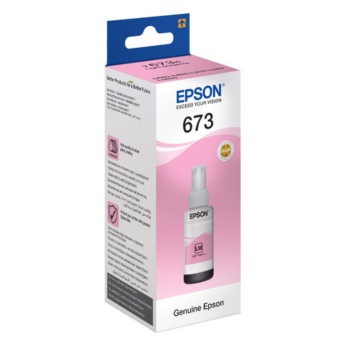 Контейнер с чернилами Epson C13T67364A L800 Light Magenta ink bottle 70ml/ЖЕЛТАЯ НАКЛЕЙКА
