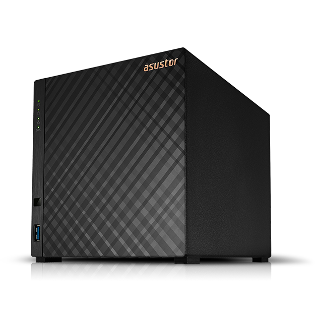 Сетевое хранилище ASUSTOR AS1104T, 4 Bay NAS, Quad-Core 1.4GHz CPU, 2.5GbE Port, 1GB DDR4, 4 x SATA3 6Gb/s; 3.5quot; HDD