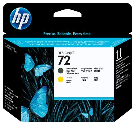 Печатающая головка HP C9384A, №72 матовая, черная и желтая