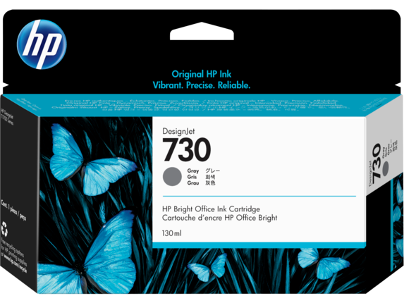 Струйный картридж HP P2V66A 730 для HP DesignJet, 130 мл, серый