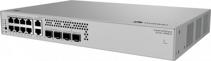 Коммутатор HUAWEI S310S-10PN4JX (L2+, 6*1GE, 2*2.5GE PoE+ ports 128W, 2*1GE RJ45, 2*2.5GE SFP, 2*10GE SFP+ ports, AC)