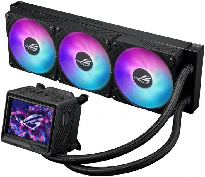 СЖО ASUS ROG Ryujin III 360 ARGB Extreme, Asetekapos;s Emma Gen8 V2 Pump, magnetic ROG ARGB fans, LCD DISPLAY, BOX