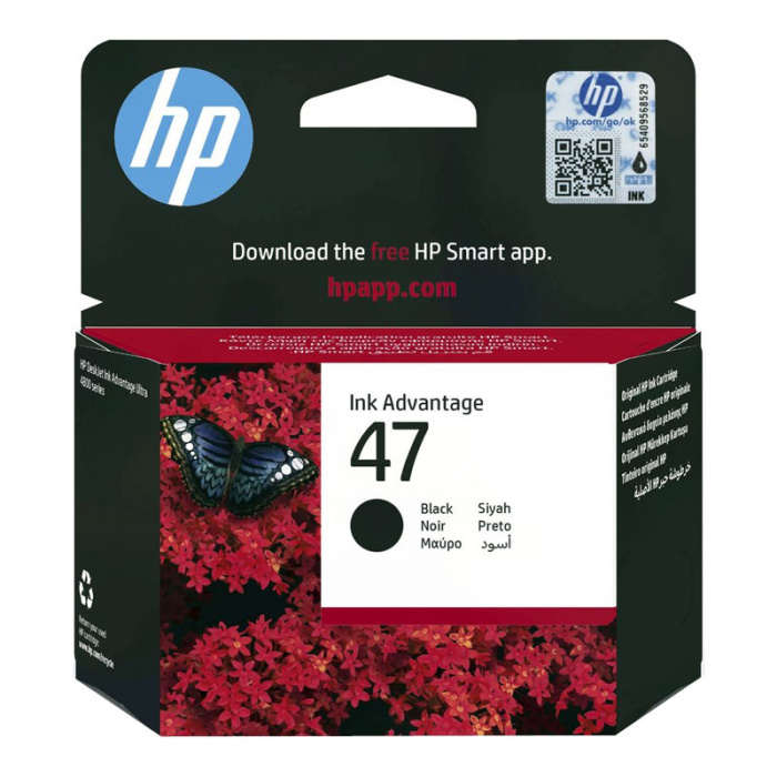 Картридж струйный 6ZD21AE HP 47, черный (1300стр.) (26мл) для HP DJ IA Ultra 4828