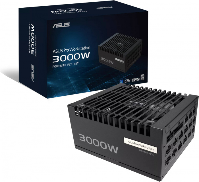Блок питания для рабочих станций ASUS-PRO-WS-3000P, 3000W, Full Modular, 80+ PLATINUM, BOX