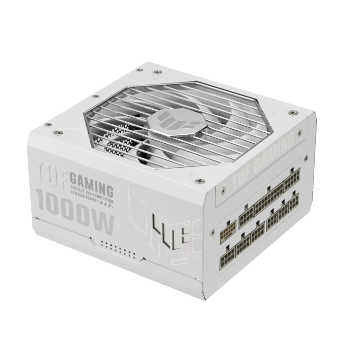 Блок питания ASUS TUF-GAMING-1000G-WHITE, full modular, ATX12V/80Plus Gold, ATX 3.0, WHITE