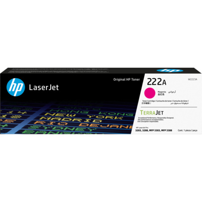 Лазерный картридж HP W2223A пурпурный  222A для HP LJ3303/LJ3203 (1200 стр)