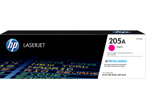 Картридж лазерный HP CF533A, LaserJet 205A, пурпурный