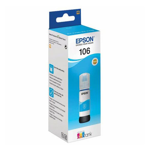 Контейнер с чернилами Epson C13T00R240 106 EcoTank Cyan 70 ml — купить в Lirotech