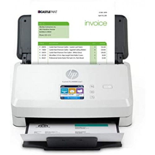 Сканер потоковый HP SJ Pro N4000 snw1 6FW08A, A4, 40 стр/80 изобр/мин, 600dpi, USB 3.0, Ethernet, WIFI