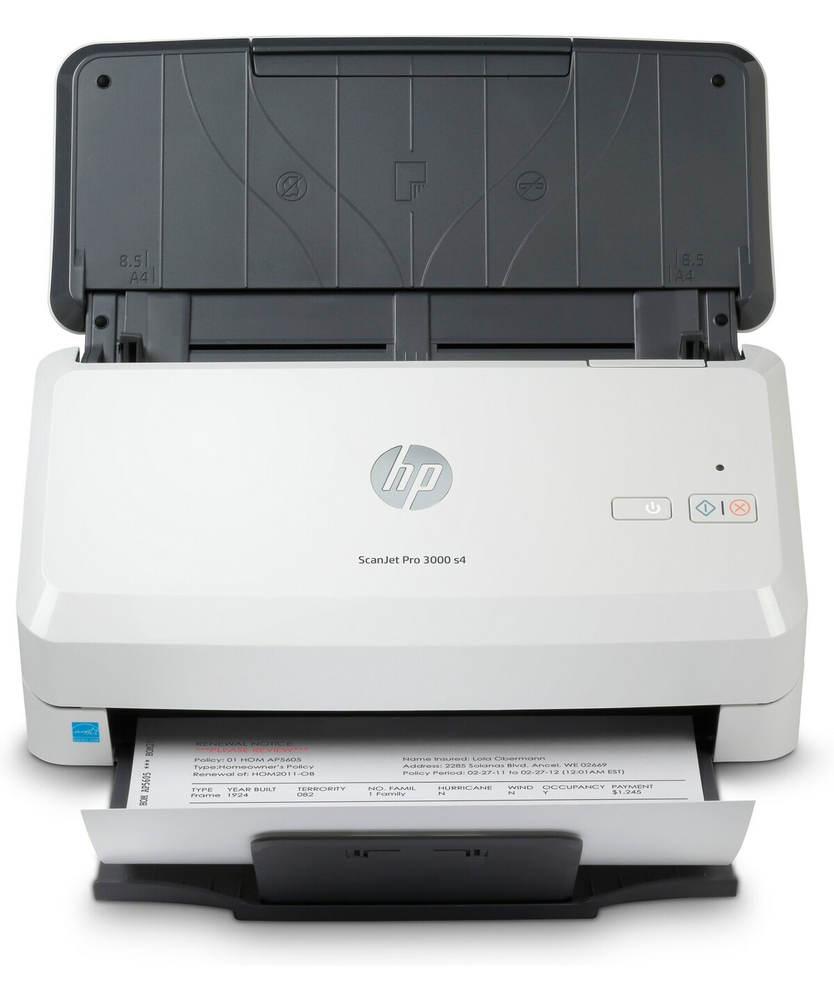Сканер HP SJ Pro 3000 s4 потоковый с полистовой подачей 6FW07A, A4, 40 стр/80 изобр/мин 600x600dpi, 48bit, USB 3.0 — купить в Lirotech