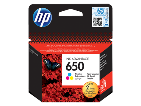 Картридж струйный HP CZ102AE №650 для HP DJ Advantage 2515/2515 e-All-in-One, (голубой, пурпурный, жёлтый)