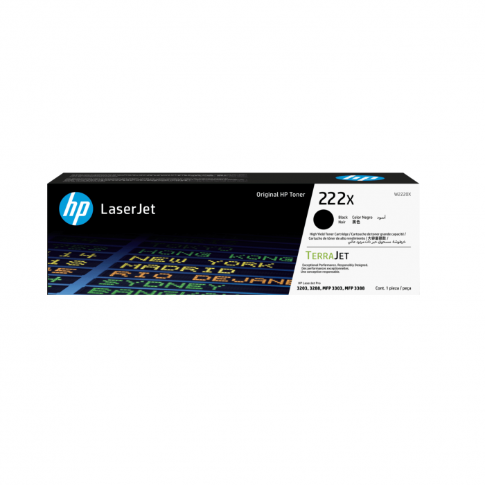 Лазерный картридж увеличенной емкости HP W2220X черный 222X для HP LJ3303/LJ3203 (3200 стр)
