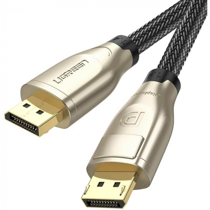 Кабель Ugreen DP112 DisplayPort 1.4, 8K, 1m (Black) 60842