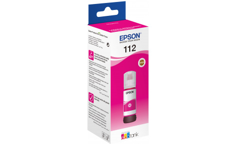 Контейнер с пурпурными чернилами Epson C13T06C34A, 112, совместимость L11160/L15150/L15160/L6550/L6570 — фото 1