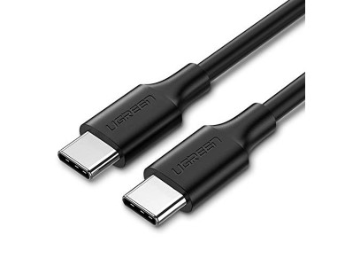 Кабель UGREEN US286 USB 2.0 Type C to Type C Cable Nickel Plating 1.5m (Black) — купить в Lirotech