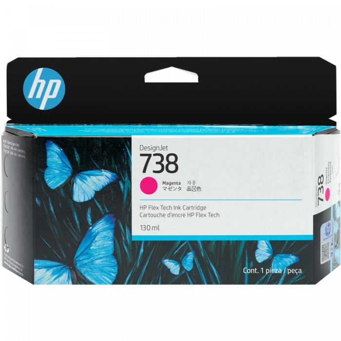 Струйный картридж HP 738 498N6A пурпурный 130 мл  для HP DesignJet T850, T950
