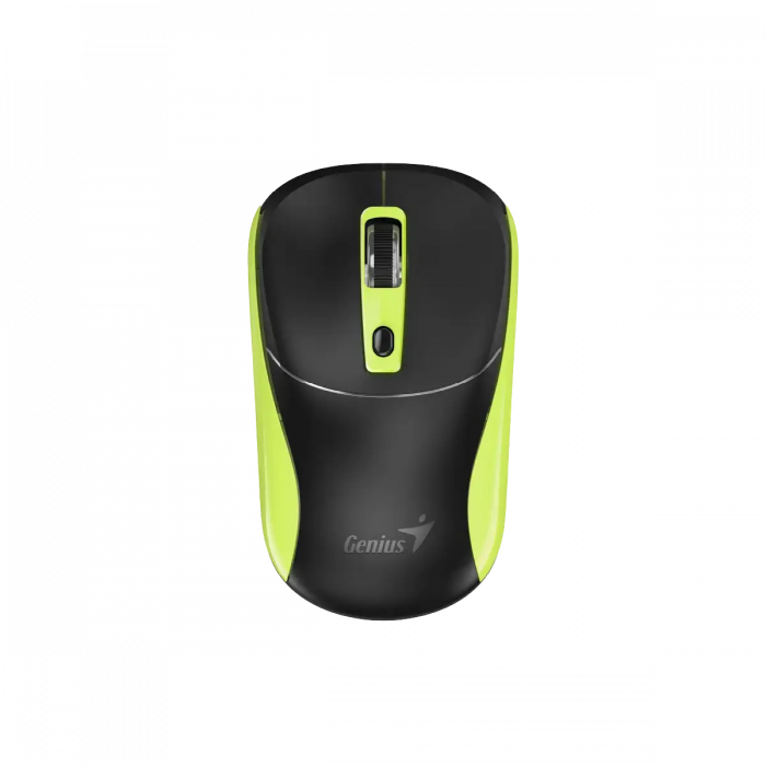 Беспроводная мышь Genius NX-7123 BLK+Green 2.4Ghz/1200dpi/Copilot/31030043403