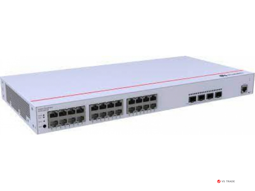 Коммутатор Huawei S310-24P4S (L2+, 24*10/100/1000BASE-T ports 400W PoE+, 4*GE SFP ports, AC power)