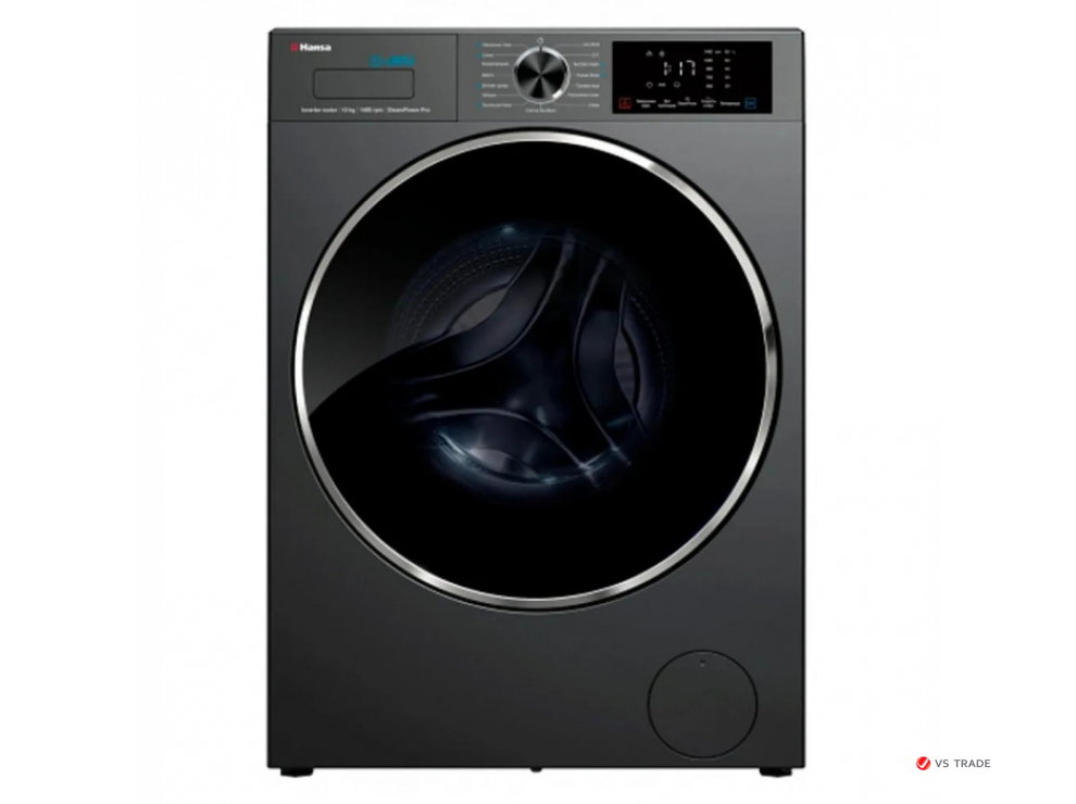 Стиральная машина Hansa, 10 кг, глубина 52 см, Grey WHB10140G