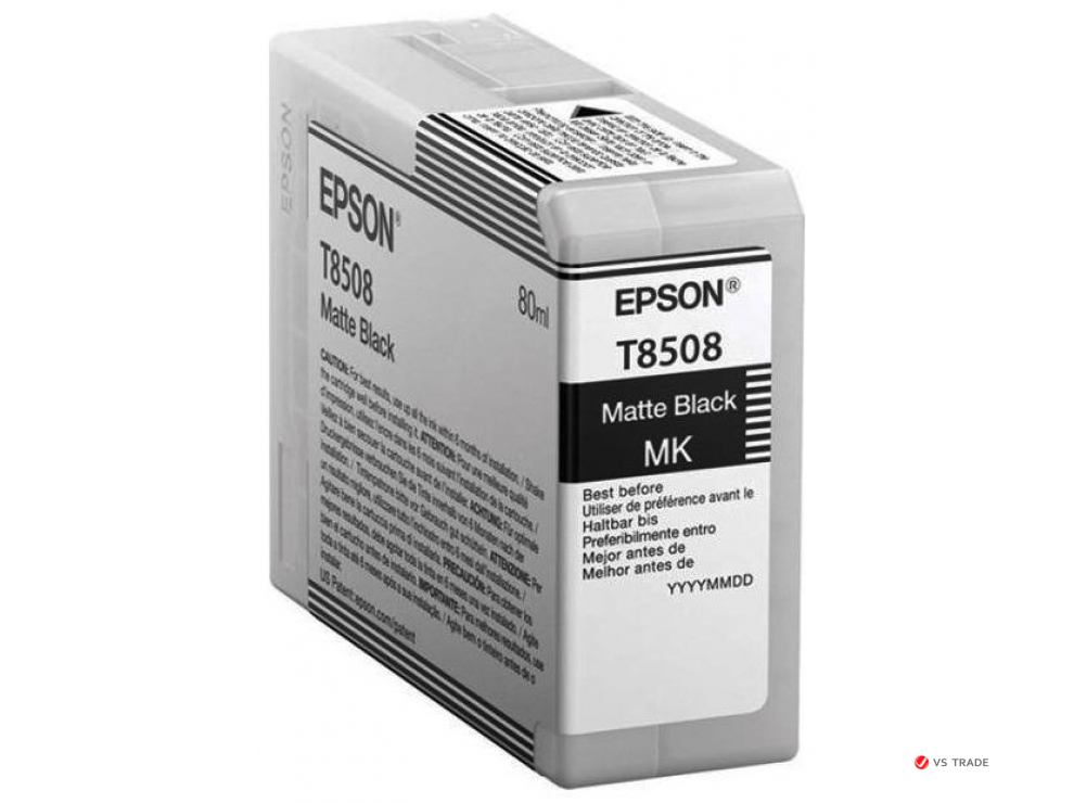 Картридж струйный Epson C13T85080N Matte Black T850800 UltraChrome HD 80ml