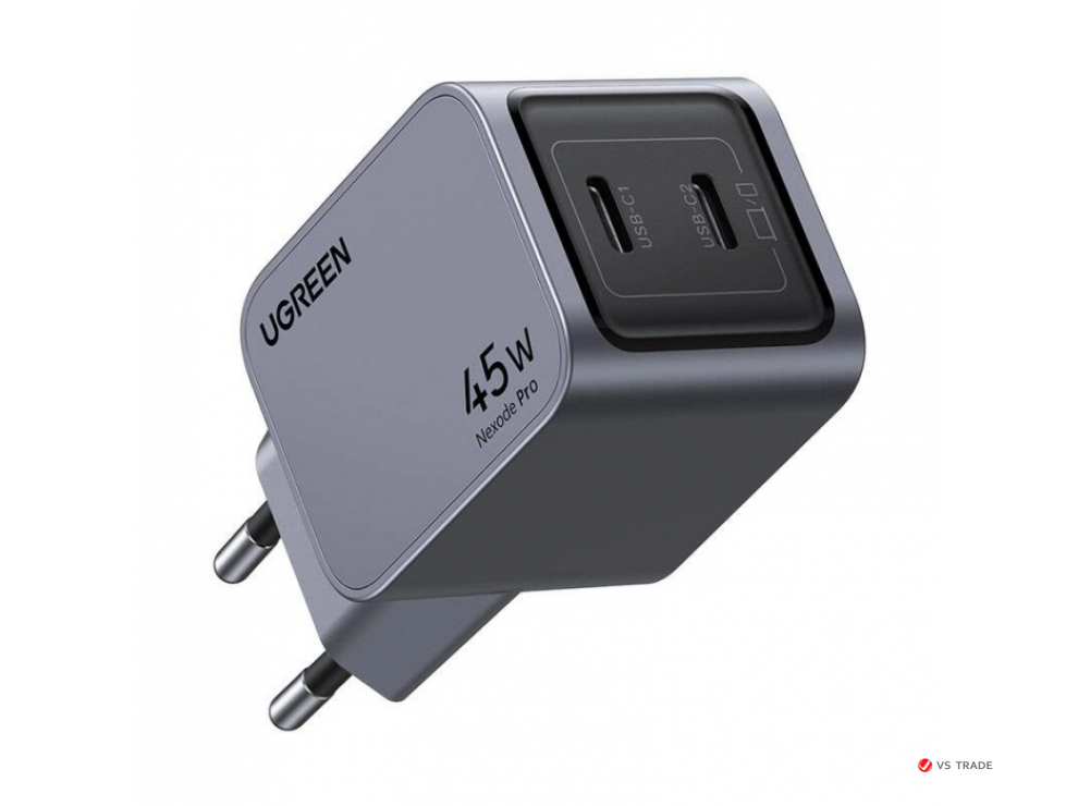 Зарядно устройство UGREEN X707 35008  Nexode Pro 45W/ 2*USB-C/ Fast Charger EU