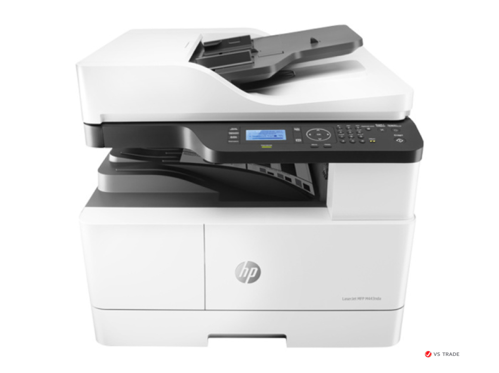 МФУ монохромное HP LaserJet M443nda 8AF72A, A3, 1200x1200 dpi, 25 ppm, Ethernet, USB 2.0, ADF
