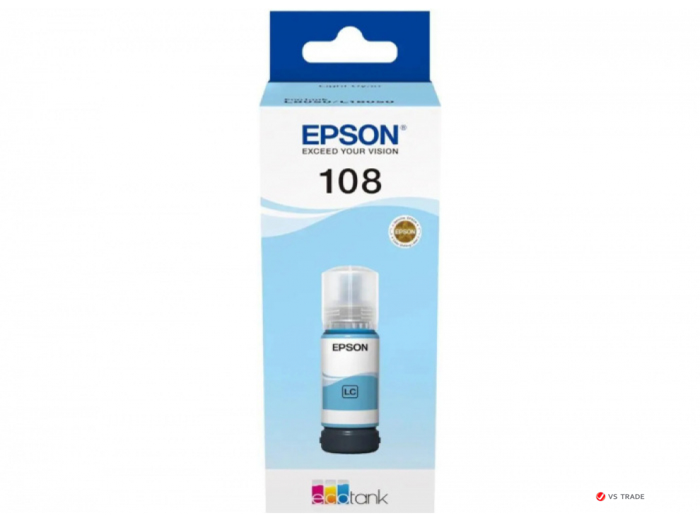 Контейнер с чернилами Epson C13T09C54A 108 EcoTank Light Cyan 70 ml