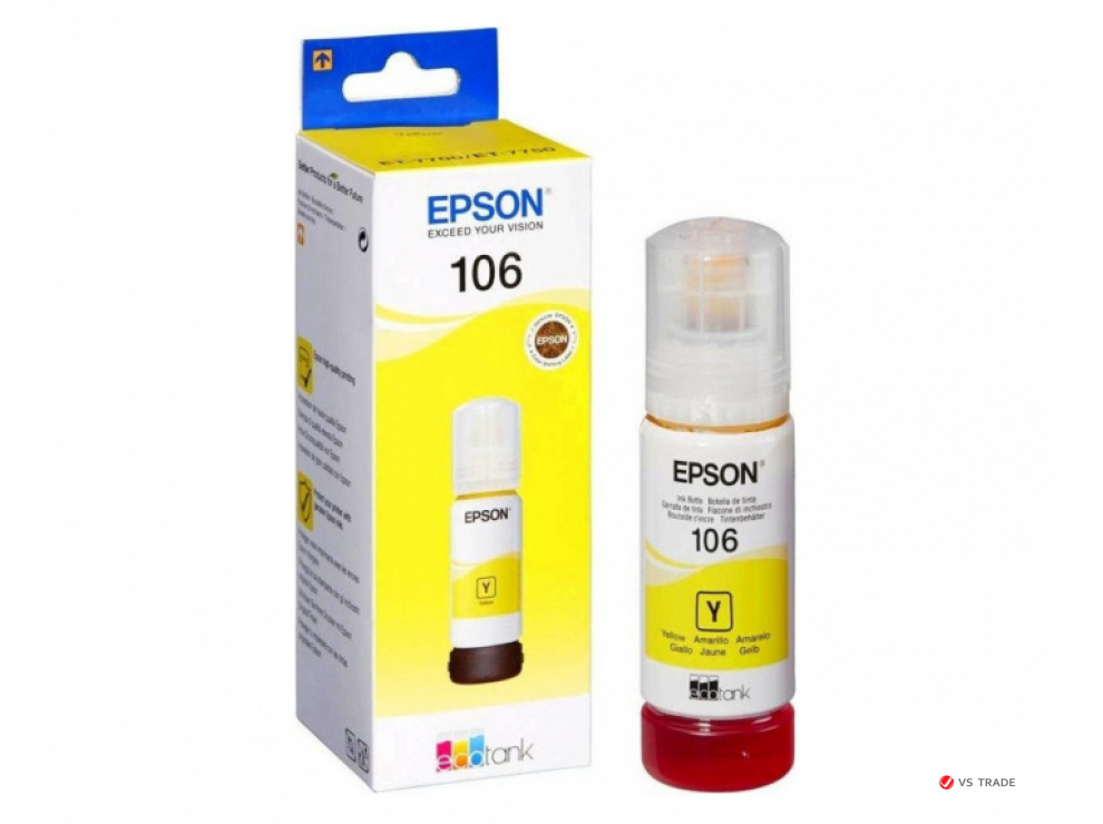 Контейнер с чернилами Epson C13T00R440 106 EcoTank Yellow 70 ml
