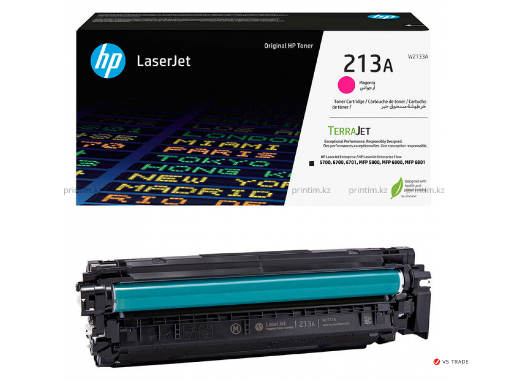 Картридж лазерный HP W2133A 213A Magenta LaserJet Toner, на 3000 страниц