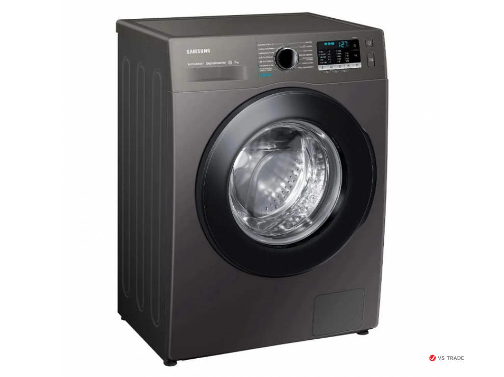 Стиральная машина Samsung, 7 кг, глубина 45 см, Black WW70AKAS22AXLT