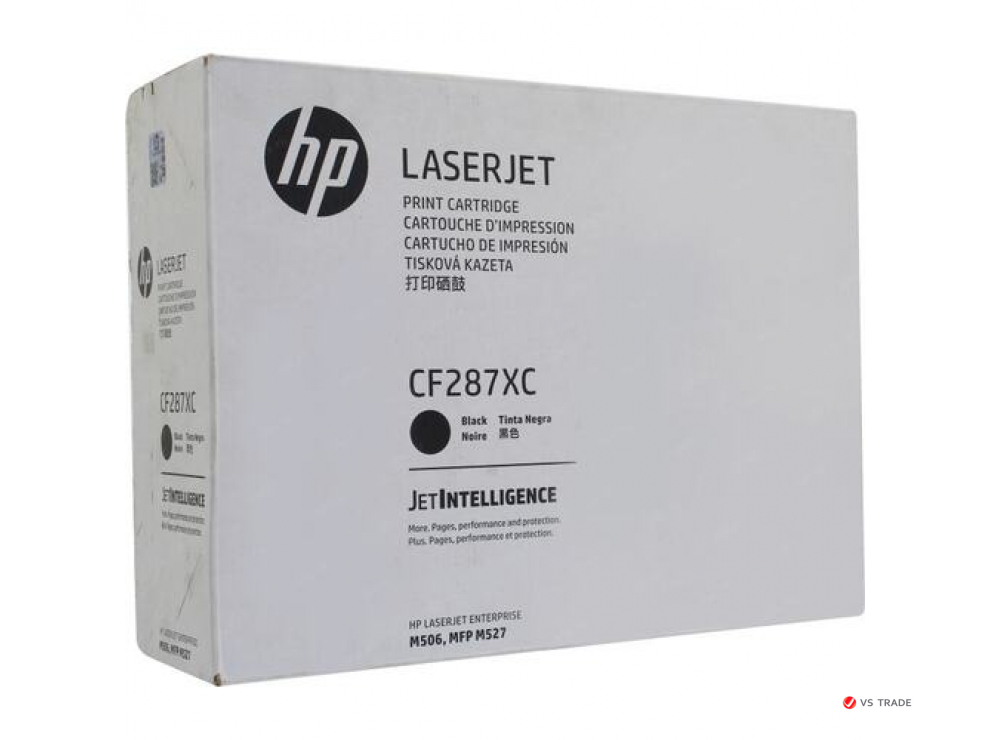 Картридж лазерный HP Inc 87X, CF287X, увеличенной емкости, черный, совмест. товары HP LaserJet Enterprise M506, 501, 527