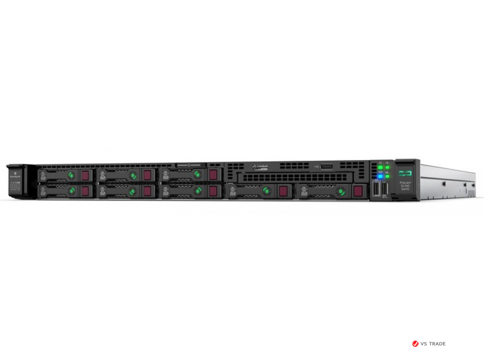 Сервер HPE DL360 Gen10 P23577-B21 (1xXeon4215R(8C-3.2G)/ 1x32GB 2R/ 8 SFF SC/ SATA RAID/ 2x10GbE-T/ 1x800Wp/3yw)