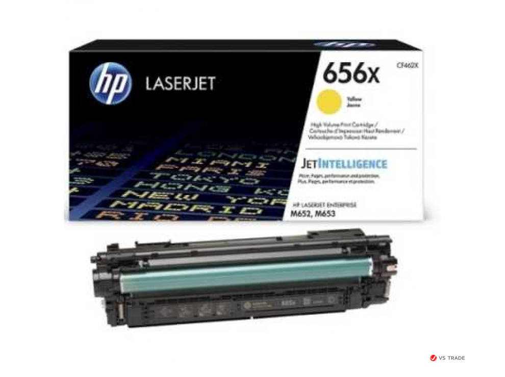 Лазерный картридж HP CF462X HP желтый 656X для HP Color LJ M652/M653 (22000 стр)