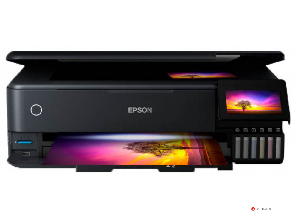 МФУ струйное цветное Epson L8180 А3, C11CJ21403, 32 стр/мин, WIFI, Duplex, Ethernet, USB, SD cart, no ADF