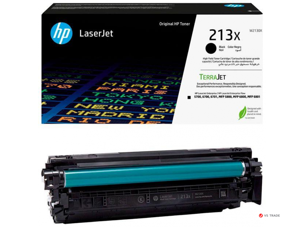 Лазерный картридж HP W2130X HP черный 213X для HP LJ Ent SFP 5700, 6700, MFP 5800, 6800 (9000 стр)