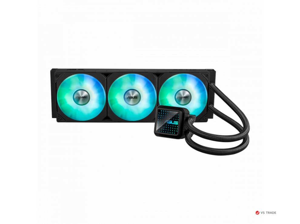 СЖО ASUS PRIME LC 360 ARGB LCD, 360mm, ARGB Fans, Cooper PUMP LCD, BOX