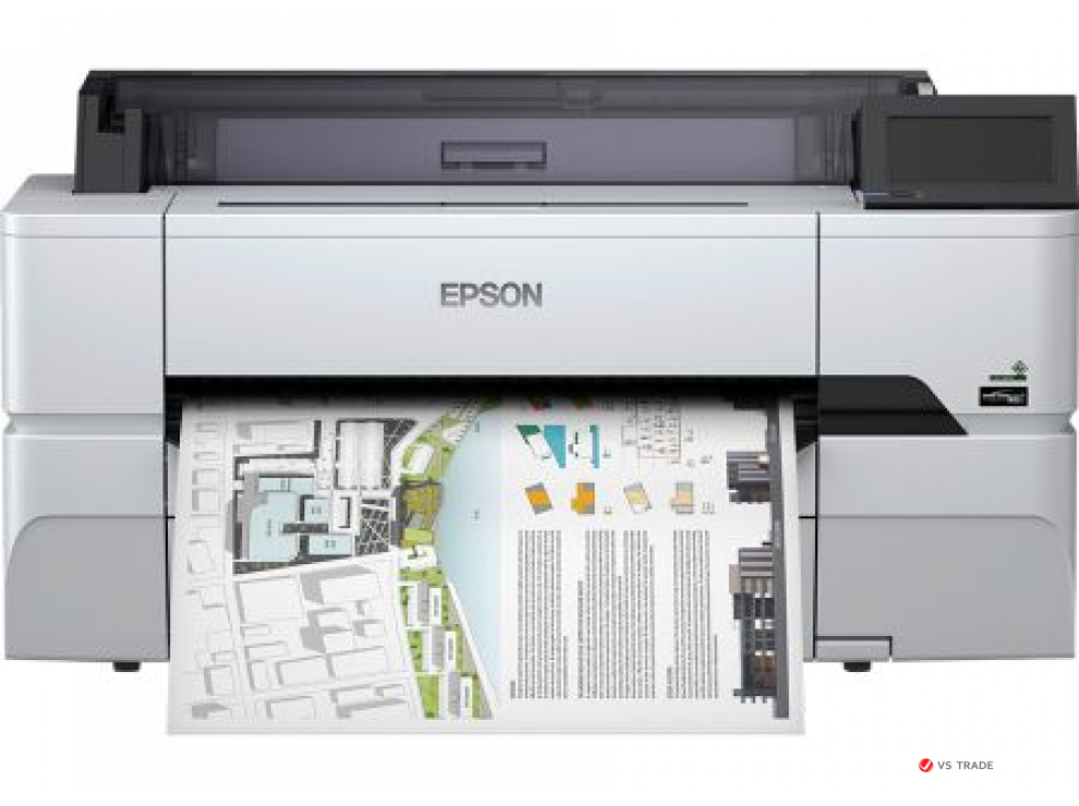 Принтер широкоформатный Epson SC-T3405N C11CJ55302A0, А0 24" 610мм, 25 сек/А1, Ethernet, WIFI, USB  (без подставки)