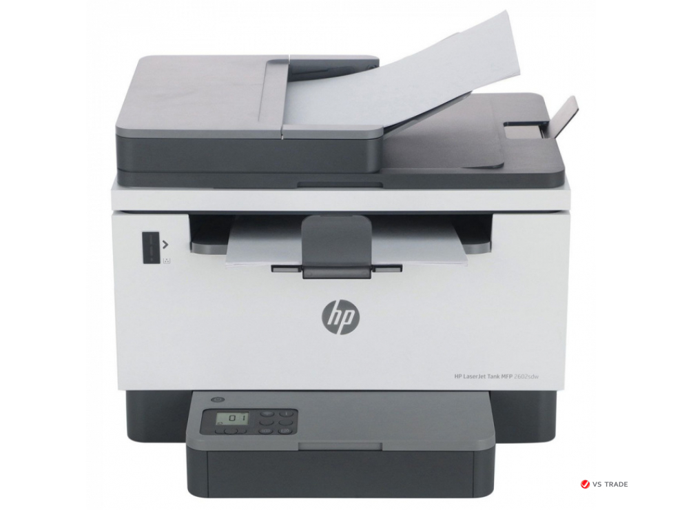 МФУ лазерное ЧБ HP LaserJet Tank MFP 2602sdw 2R7F5A, A4, 22 стр/мин, скан 19 стр/мин ЧБ, 10 стр/мин (цвет), ADF, WIFI