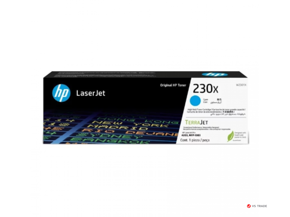 Лазерный картридж HP W2301X  для LaserJet, голубой  (5500 стр)