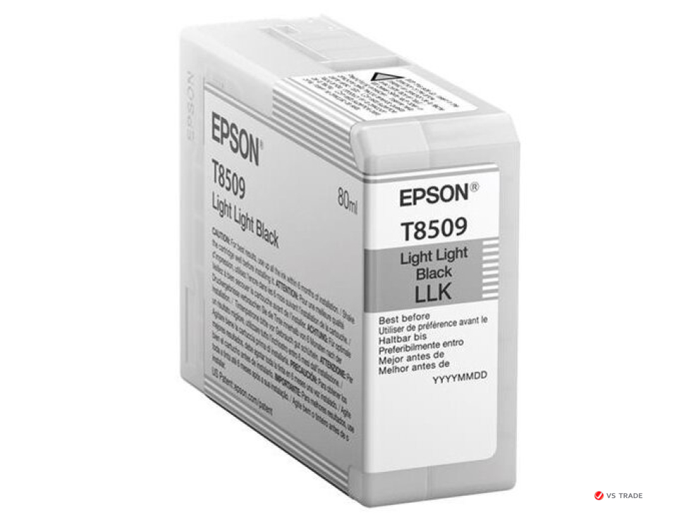 Картридж струйный Epson C13T850900 LLBlack T850900 UltraChrome HD ink 80ml